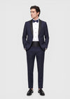 Saks Düz Fashion Slim Fit Kelebek Yaka Dokuma Smokin Takım Elbise