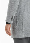 Gri Regular Fit Kruvaze Yaka Casual Örme Palto