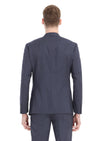 Mavi Çizgili Zeroweight Slim Fit Yün Karışımlı Takım Elbise