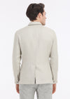 Bej Mikro Shirt Shoulder Slim Fit %100 Keten Ceket