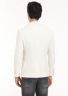 Ekru Desenli Shirt Shoulder Slim Fit Pamuk Karışımlı Ceket