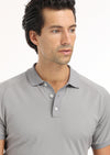 Gri Jakarlı Polo Yaka %100 Pamuk T-Shirt
