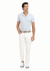 Ekru Düz Slim Fit Denim %100 Pamuk Pantolon