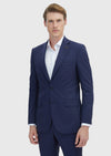 Lacivert Çizgili Thin&taller Slim Fit %100 Yün Takım Elbise