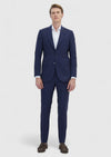 Lacivert Çizgili Thin&taller Slim Fit %100 Yün Takım Elbise