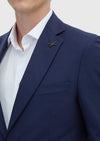Lacivert Çizgili Thin&taller Slim Fit %100 Yün Takım Elbise