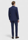 Lacivert Çizgili Thin&taller Slim Fit %100 Yün Takım Elbise