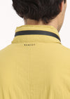 Sarı Regular Fit Dik Yaka Casual Dokuma Mont