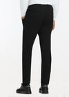 Siyah Düz Örme Jogging Fit Casual Pantolon