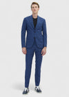 Saks Kareli Zeroweight Slim Fit İpek Karışımlı Takım Elbise