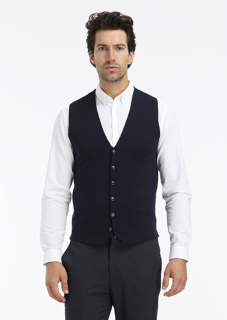 Beyaz Fitilli Regular Fit Uzun Dokuma Casual %100 Pamuk Gömlek