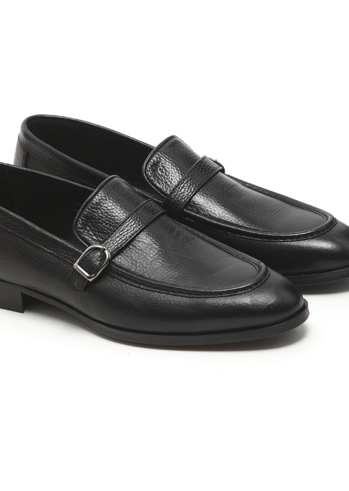 Siyah Deri Klasik Loafer