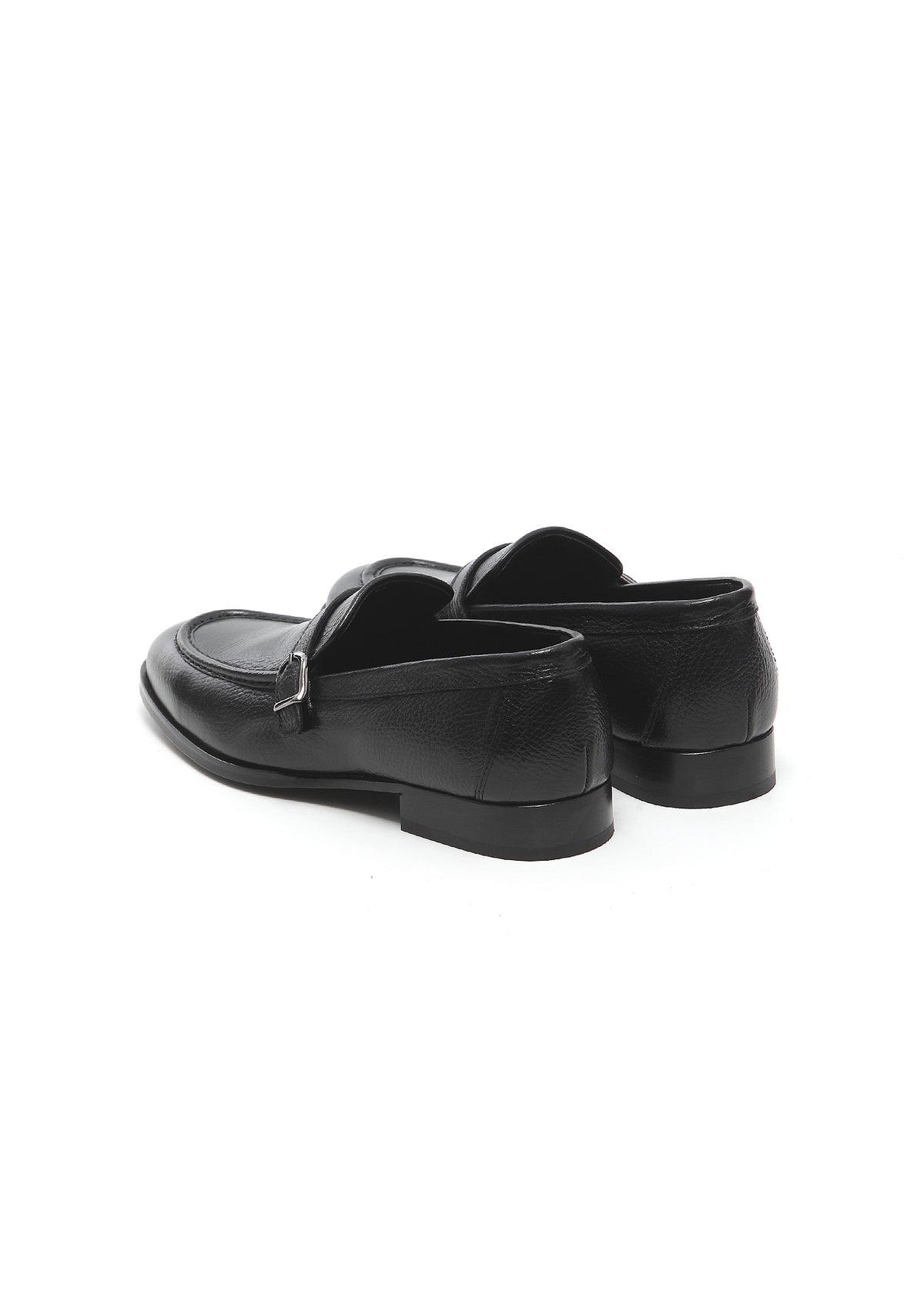 Siyah Deri Klasik Loafer