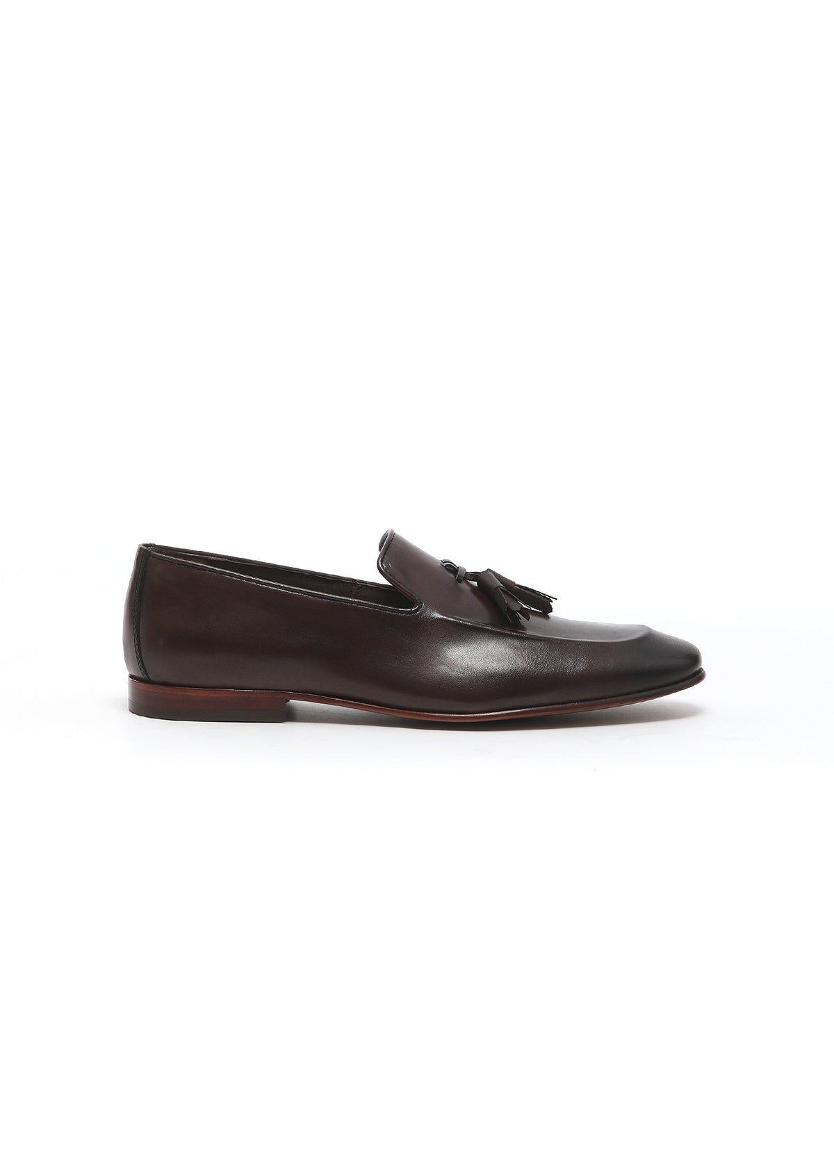 Kahverengi Deri Klasik Loafer