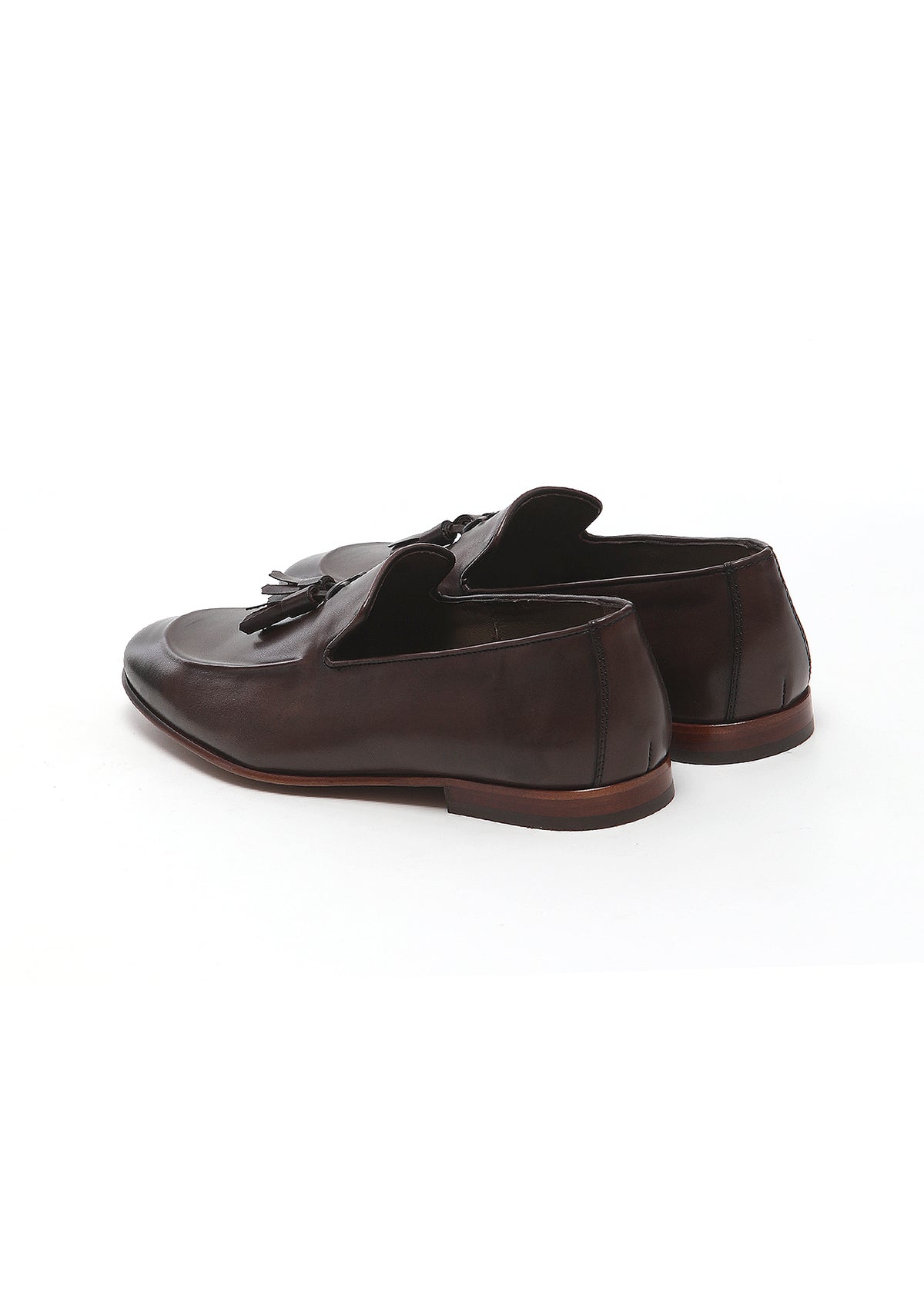 Kahverengi Deri Klasik Loafer