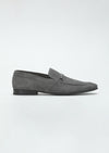Gri Süet Klasik Loafer