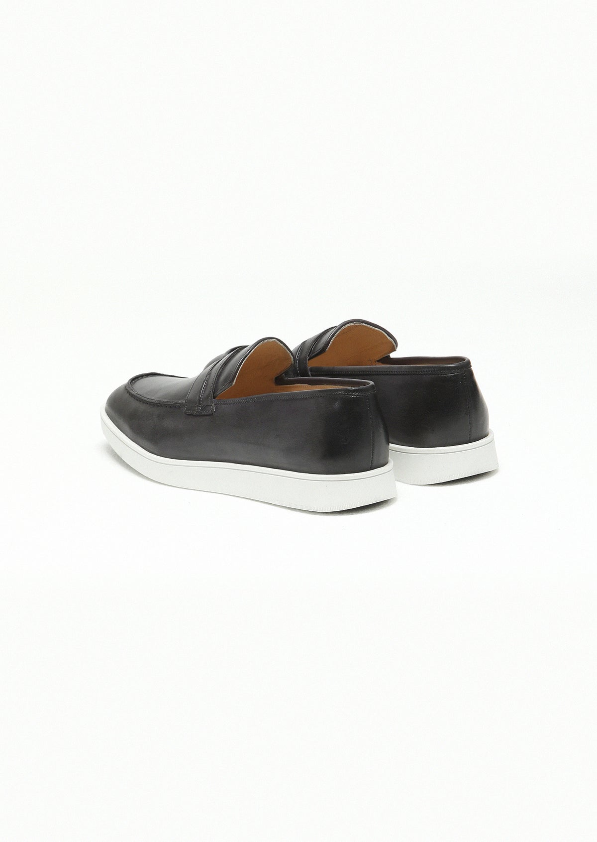 Antrasit Deri Casual Loafer