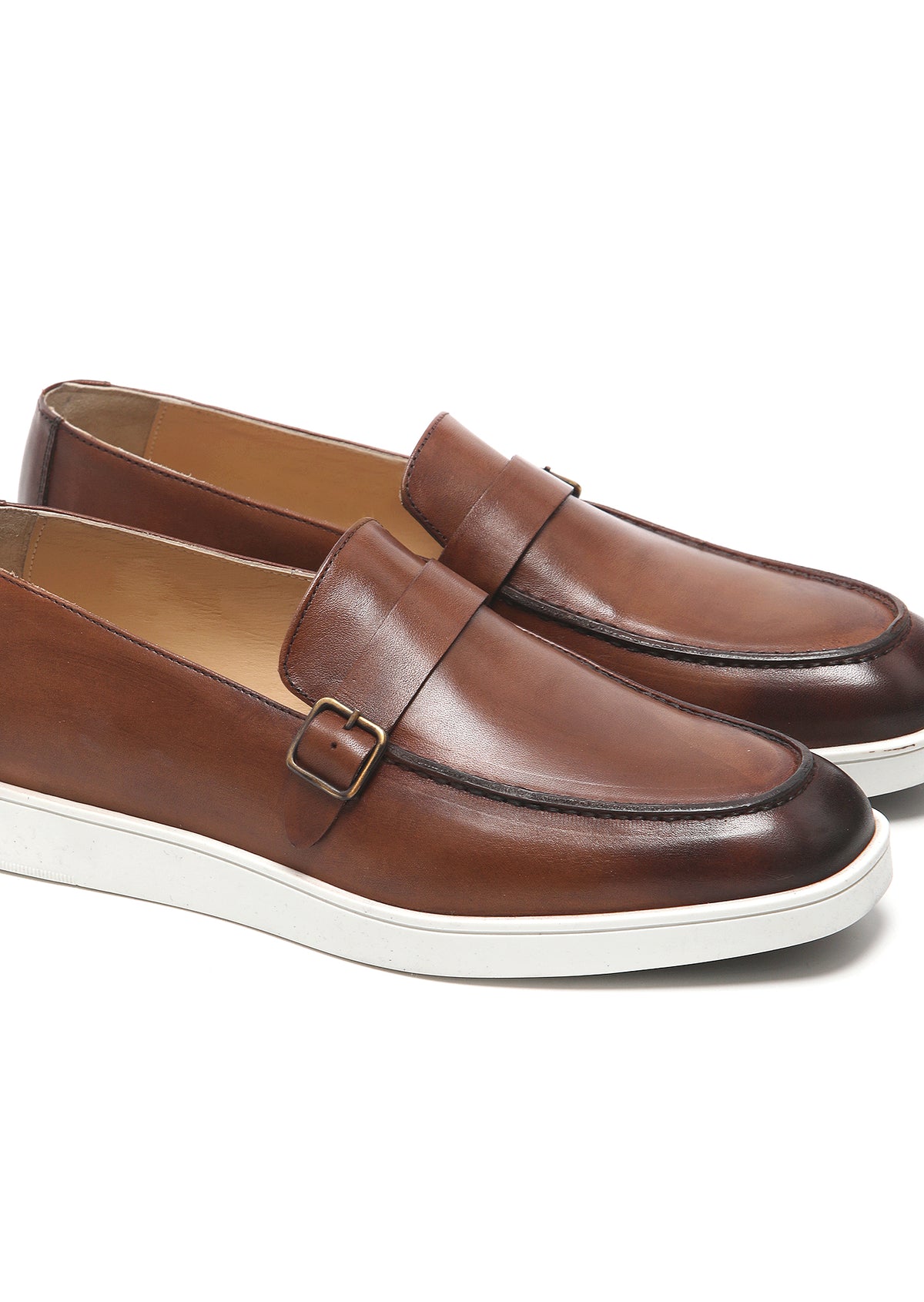 Kahverengi Deri Casual Loafer