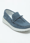 Lacivert Süet Casual Loafer