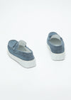 Lacivert Süet Casual Loafer