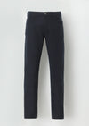 Lacivert Düz Dokuma Slim Fit Casual Pamuk Karışımlı Pantolon