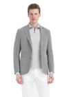 Açık Kahve Çizgili Shirt Shoulder Slim Fit Yün Karışımlı Ceket