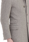 Bej Regular Fit Gizli Kapüşon Casual Örme Palto