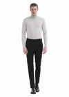 Siyah Düz Dokuma Slim Fit Klasik Pantolon