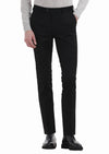 Siyah Düz Dokuma Slim Fit Klasik Pantolon