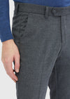 Antrasit Düz Dokuma Slim Fit Klasik Pantolon