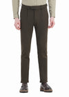 Haki Düz Örme Regular Fit Casual Pantolon