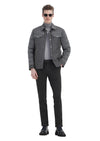 Antrasit Düz Örme Regular Fit Casual Pantolon