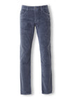 İndigo Fitilli Dokuma Slim Fit Kadife Casual Pamuk Karışımlı Pantolon