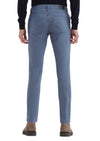 İndigo Desenli Dokuma Slim Fit Casual Pamuk Karışımlı Pantolon