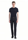 Lacivert Düz Slim Fit Denim Pamuk Karışımlı Pantolon