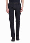 Lacivert Düz Slim Fit Denim Pamuk Karışımlı Pantolon