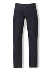 Lacivert Düz Slim Fit Denim Pamuk Karışımlı Pantolon