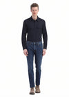 Lacivert Düz Regular Fit Denim %100 Pamuk Pantolon