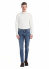 İndigo Düz Regular Fit Denim Pamuk Karışımlı Pantolon