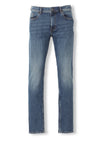 İndigo Düz Regular Fit Denim Pamuk Karışımlı Pantolon