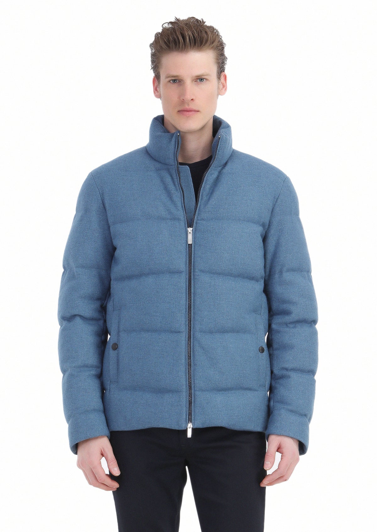 Mavi Regular Fit Dik Yaka Casual Dokuma Mont