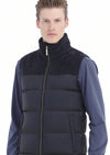 Lacivert Regular Fit Dik Yaka Casual Dokuma Spor Yelek