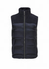 Lacivert Regular Fit Dik Yaka Casual Dokuma Spor Yelek
