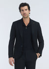Siyah Düz Zeroweight Slim Fit Takım Elbise