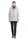 Kum Regular Fit Kapüşonlu Casual Dokuma Kaban