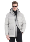 Kum Regular Fit Kapüşonlu Casual Dokuma Kaban