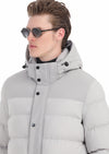 Kum Regular Fit Kapüşonlu Casual Dokuma Kaban