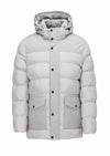 Kum Regular Fit Kapüşonlu Casual Dokuma Kaban