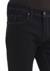 İndigo Düz Regular Fit Denim Pamuk Karışımlı Pantolon