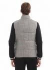 Kahverengi Regular Fit Dik Yaka Casual Dokuma Spor Yelek